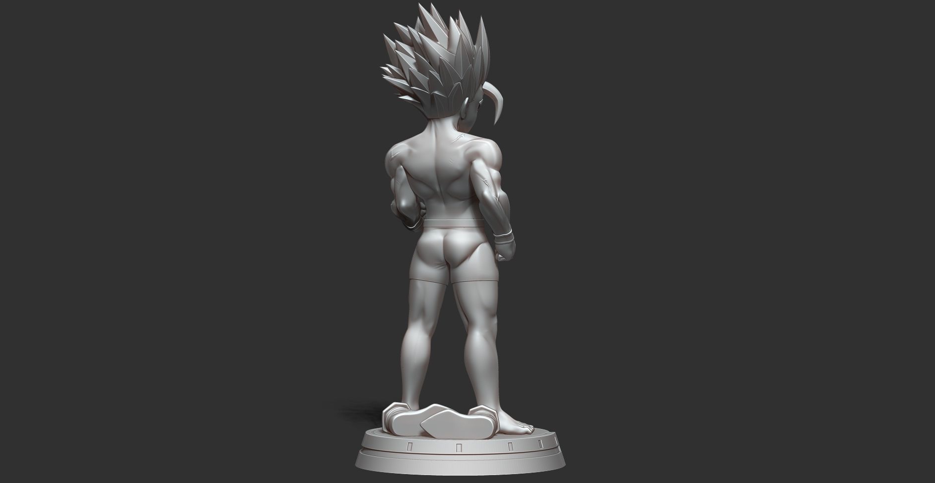 Teen Gohan with gym 3D print model_7