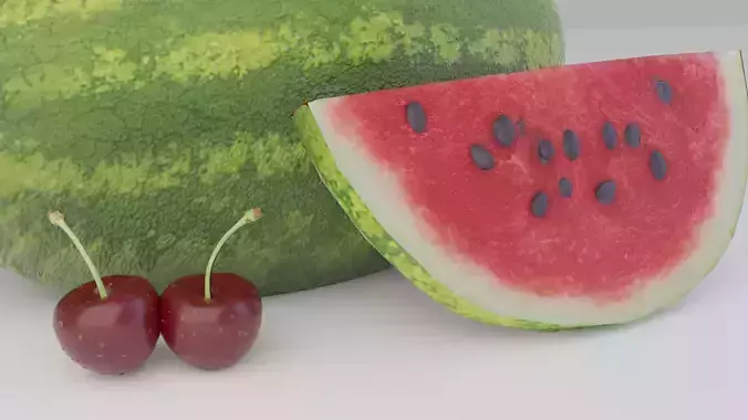 Watermelon And Cherries