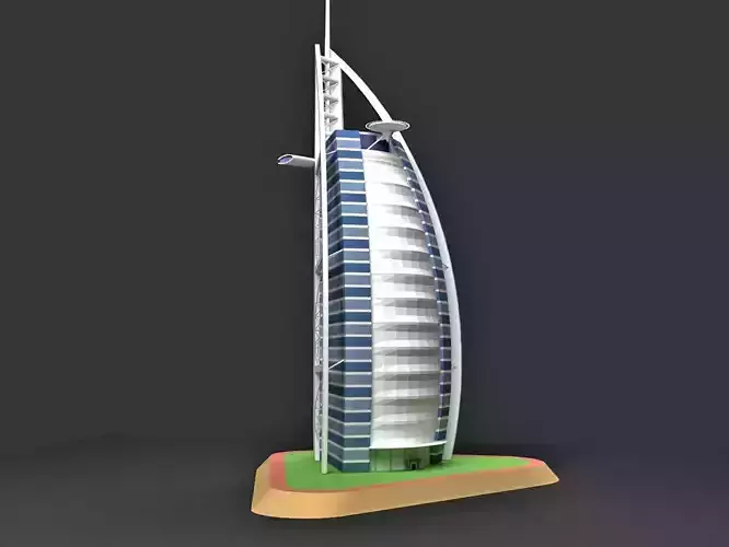 Burj Al Arab Hotel Dubai 3D model