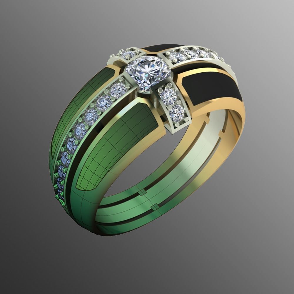 Ring pk 37 3D print model_1