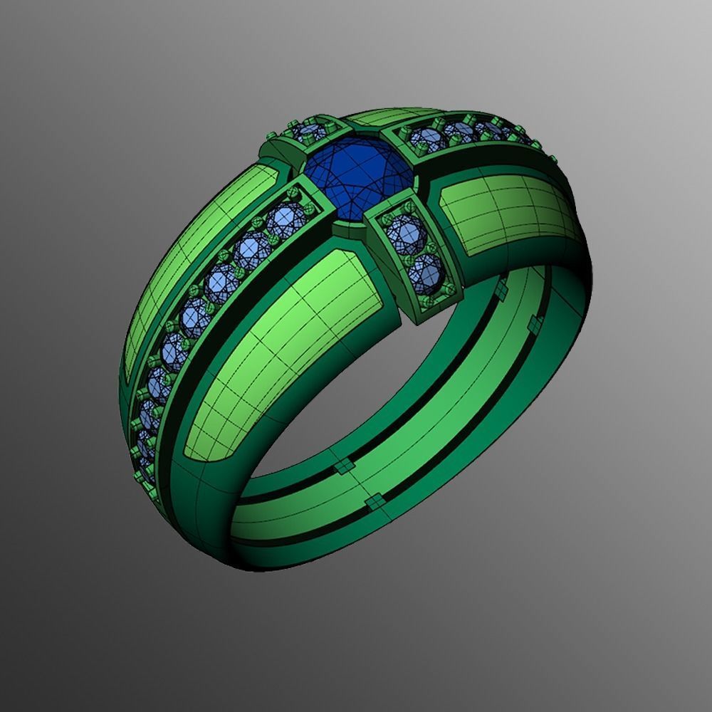 Ring pk 37 3D print model_2