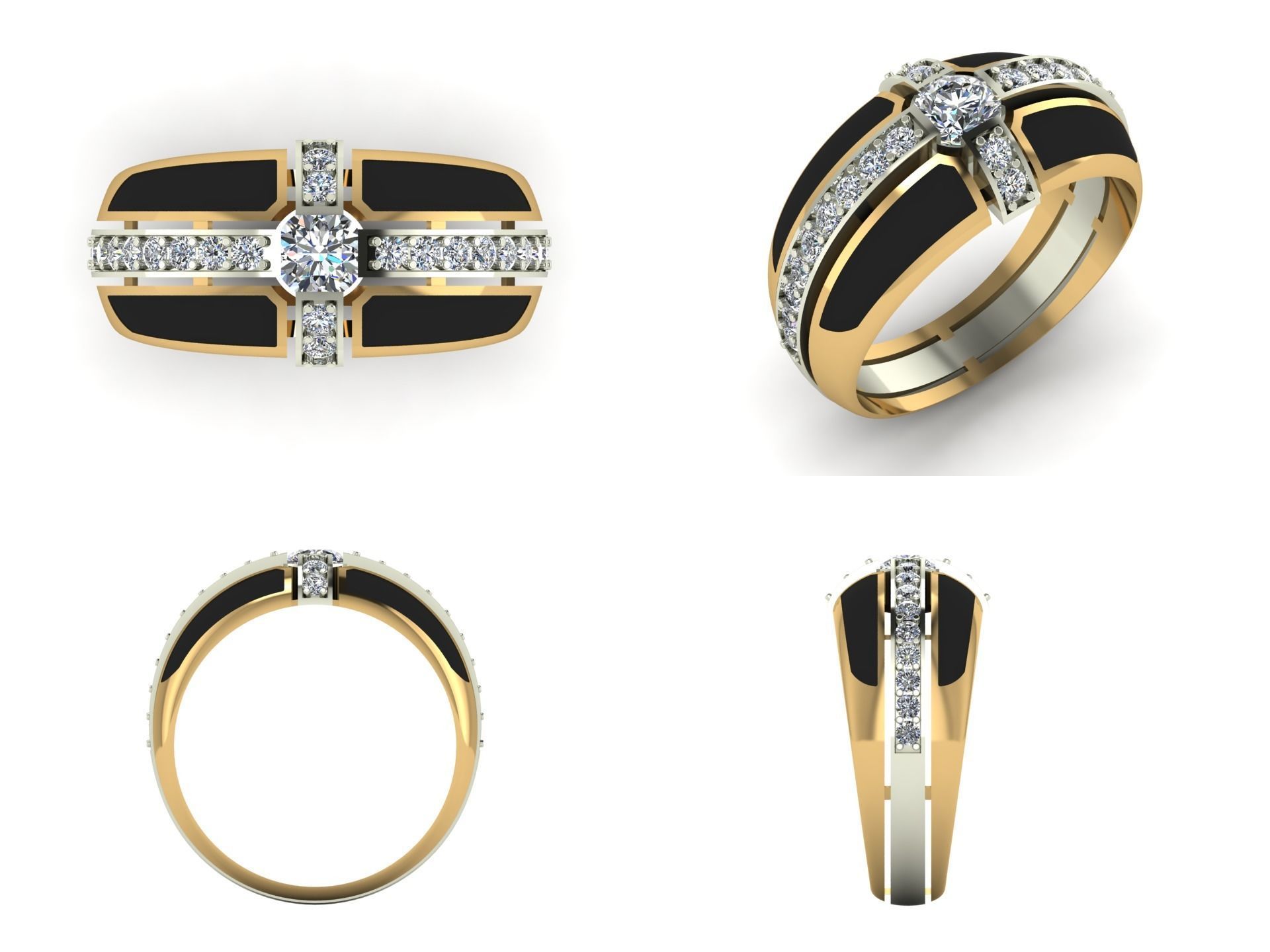 Ring pk 37 3D print model_3