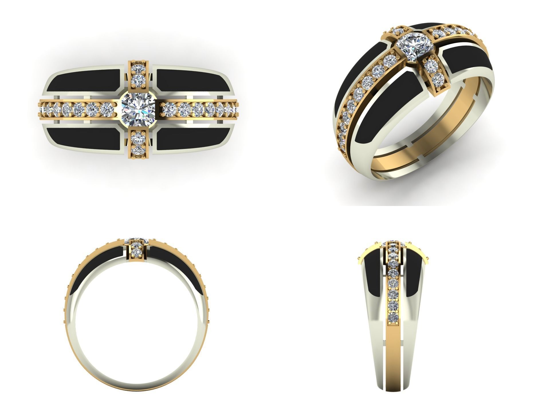 Ring pk 37 3D print model_5