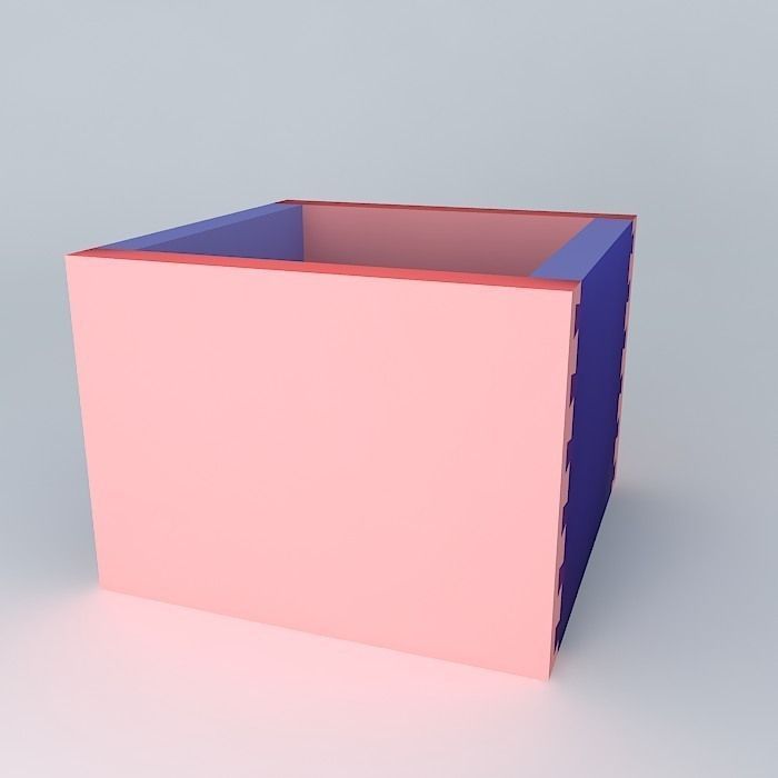 Drawer Half Blind Dovetail Free 3D model_1