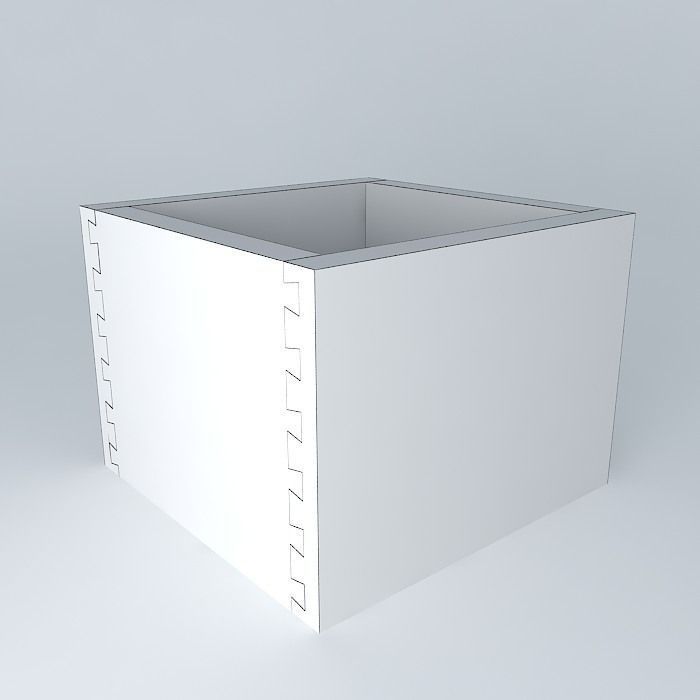 Drawer Half Blind Dovetail Free 3D model_3