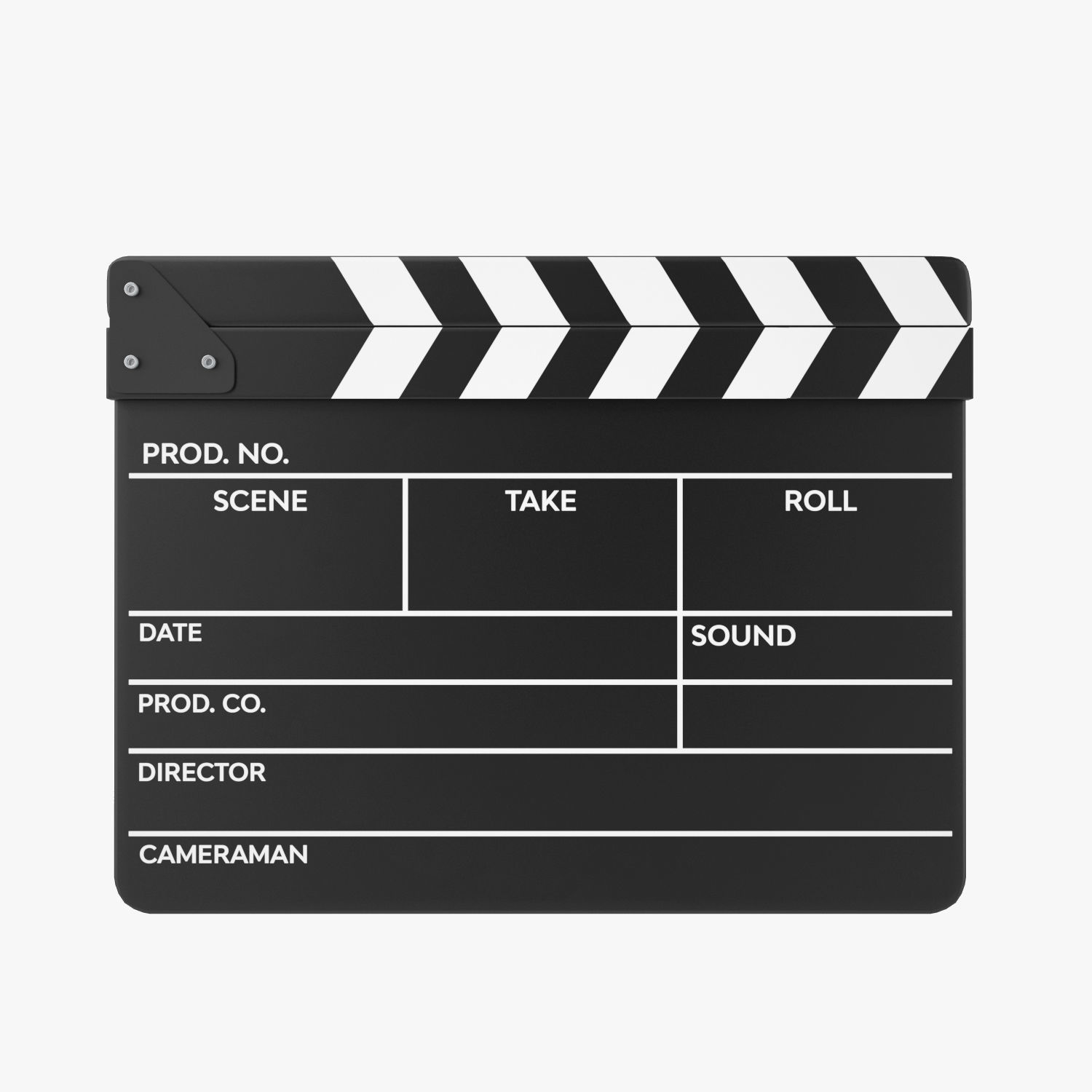 Clapper Board 3D model_1
