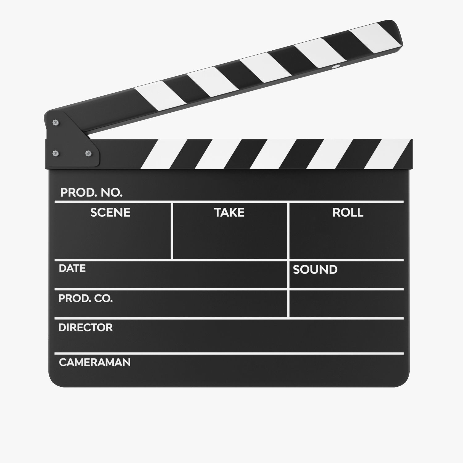 Clapper Board 3D model_2