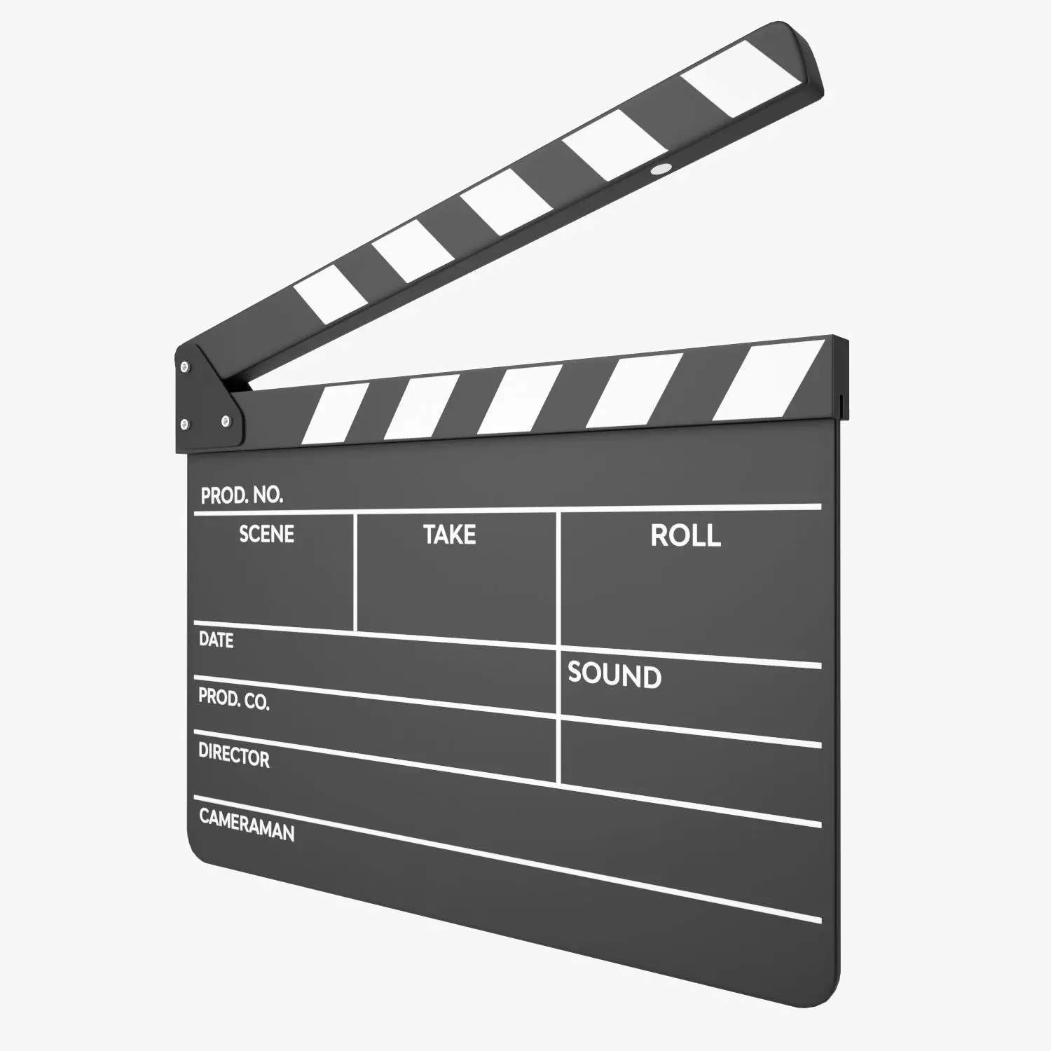 Clapper Board 3D model_0