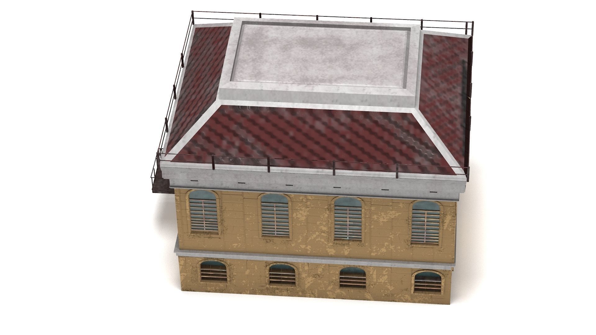 Abandoned  House PBR 3D model_4