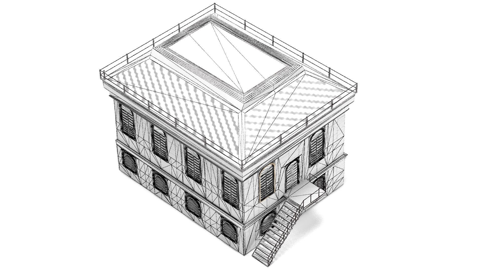 Abandoned  House PBR 3D model_5