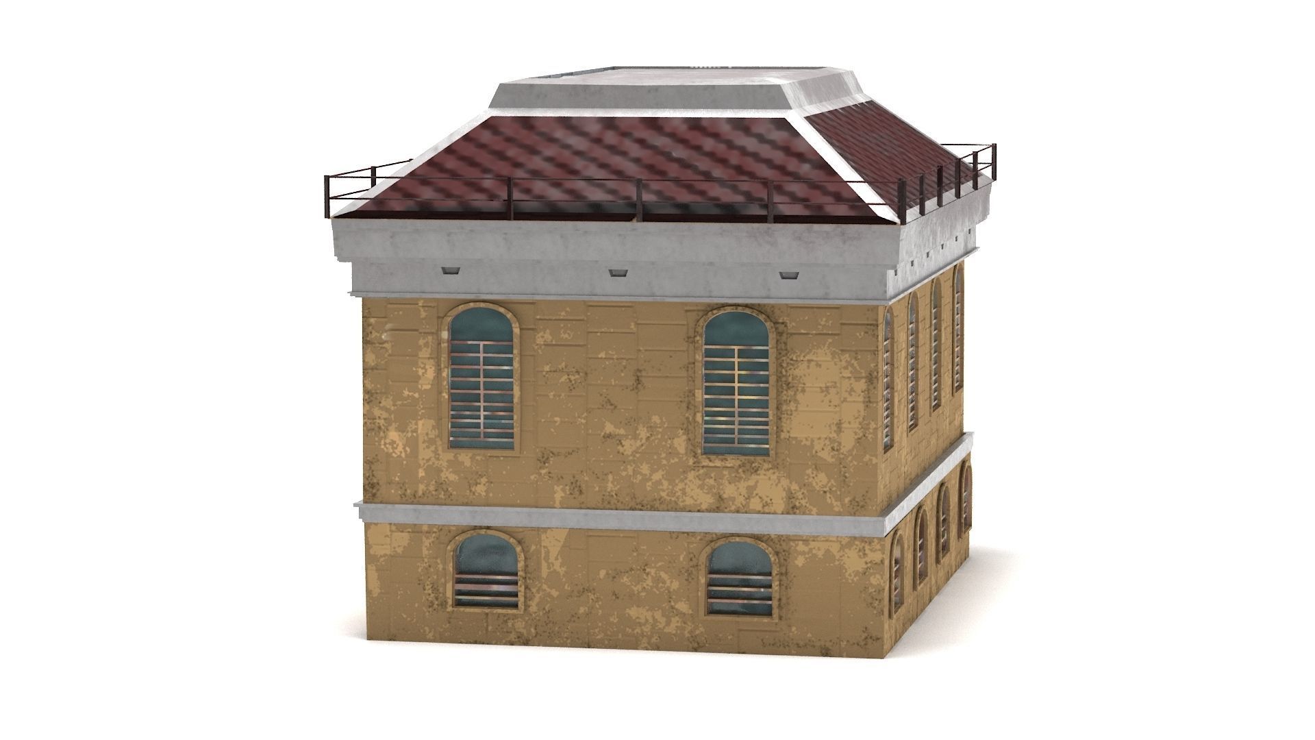 Abandoned  House PBR 3D model_3