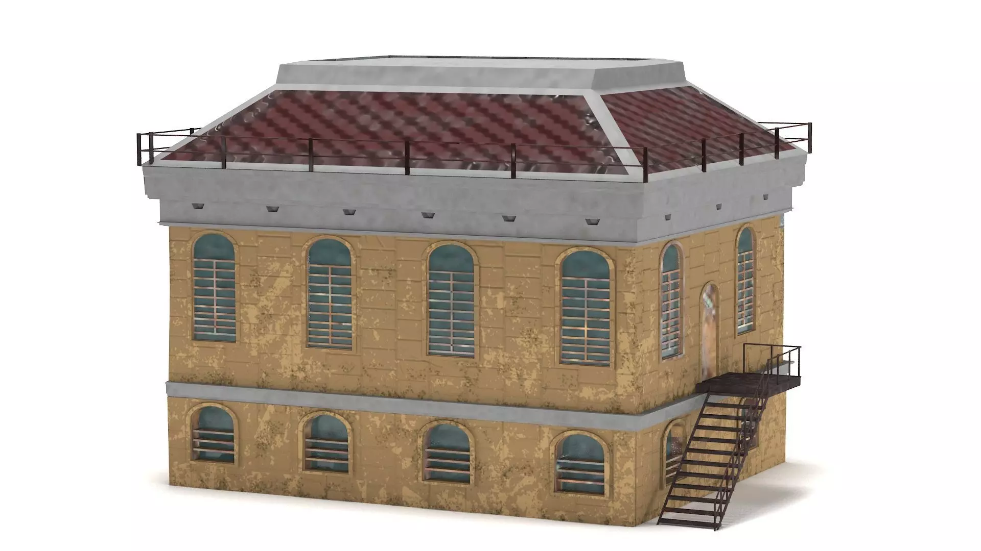 Abandoned  House PBR 3D model_0