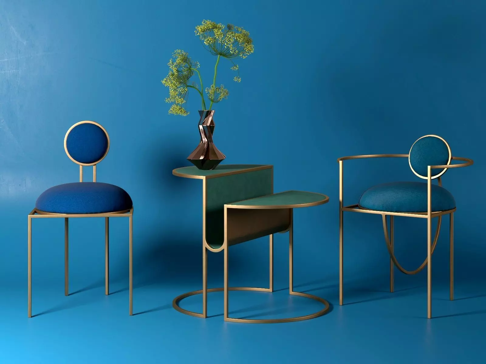 Orbit Chairs and Table 3D model_0