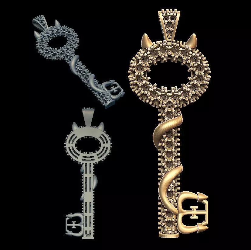 Devil pendant 3D print model