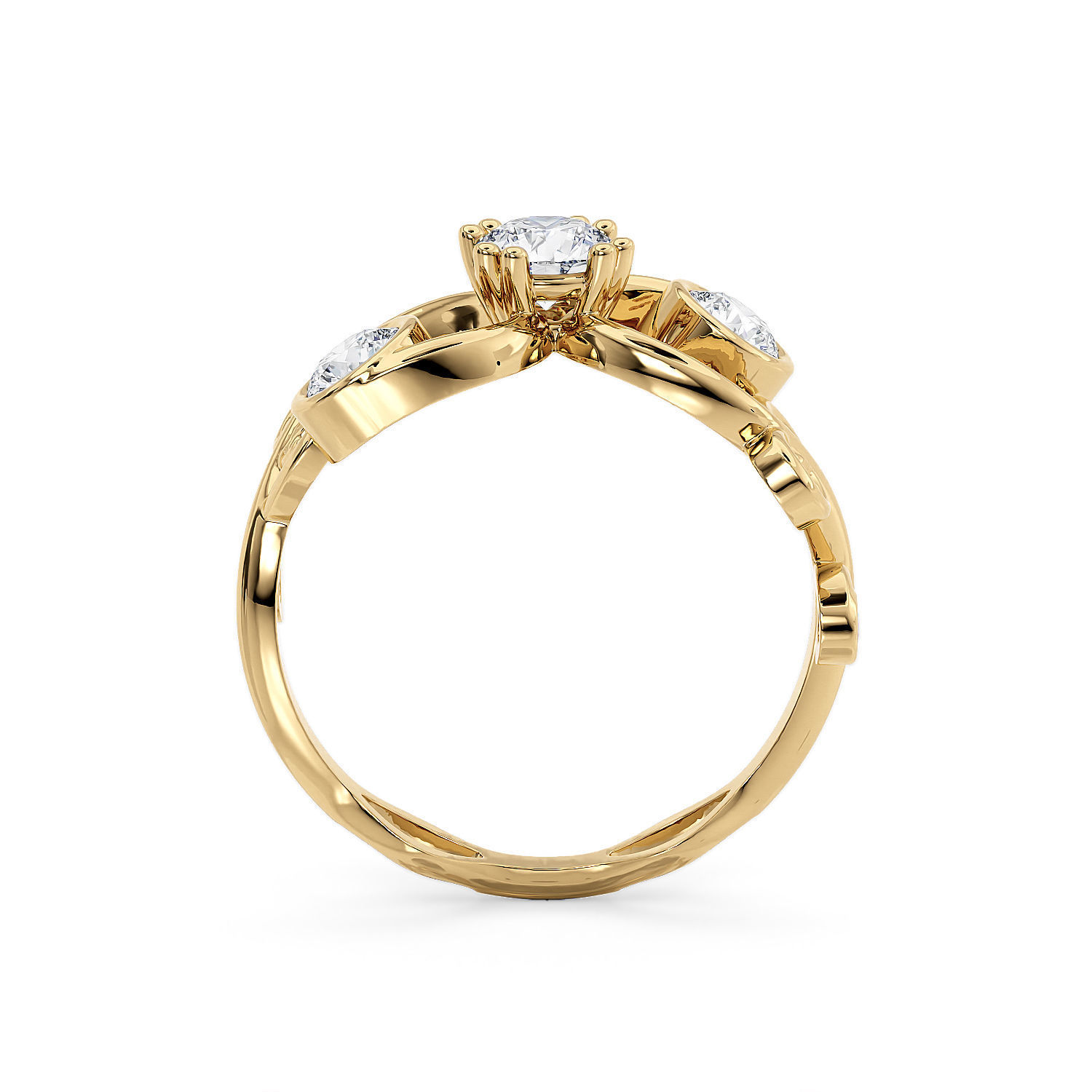 R 0202 Ring natura 3D print model_10