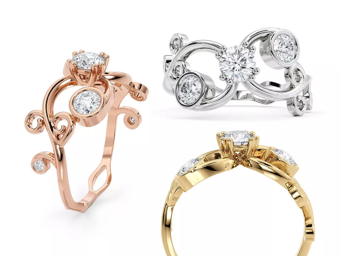 R 0202 Ring natura 3D print model_0