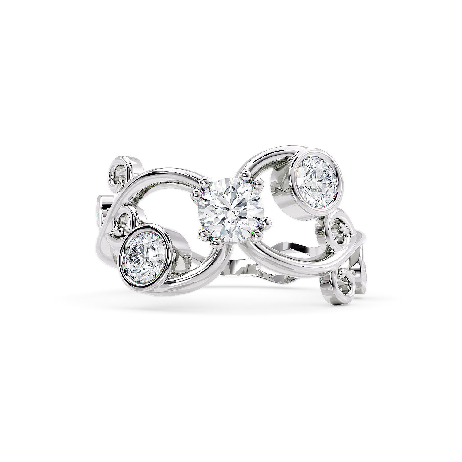 R 0202 Ring natura 3D print model_3