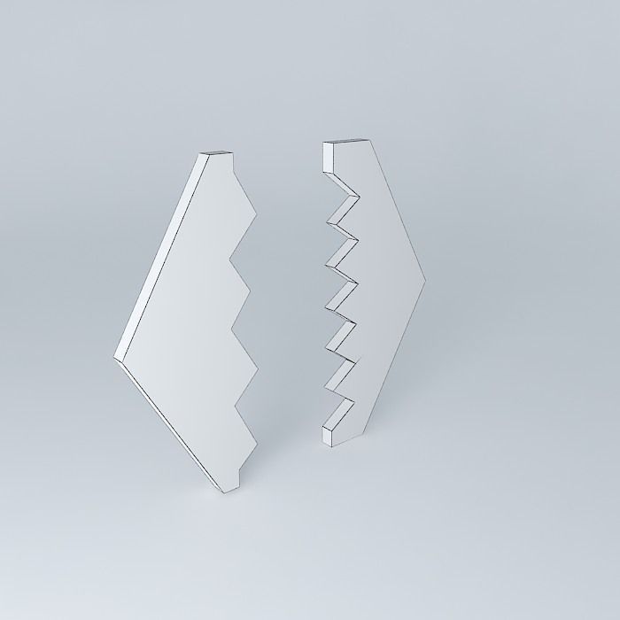 Giant Hexagon Door Free 3D model_4