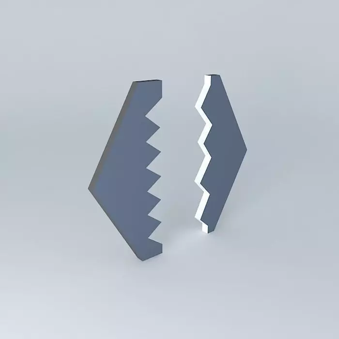 Giant Hexagon Door Free 3D model_0