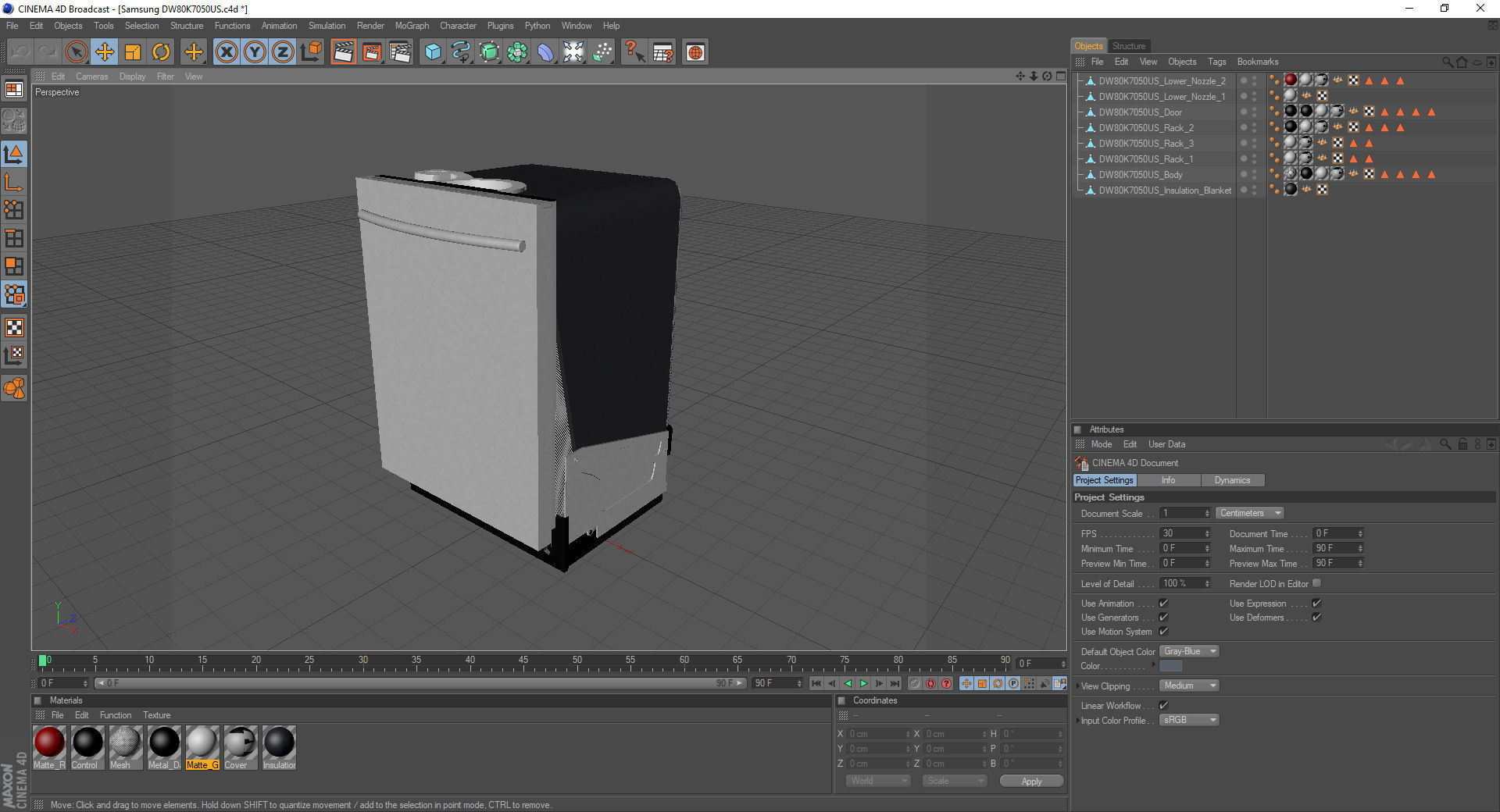 Samsung Top Control Dishwasher with StormWash 3D model_19