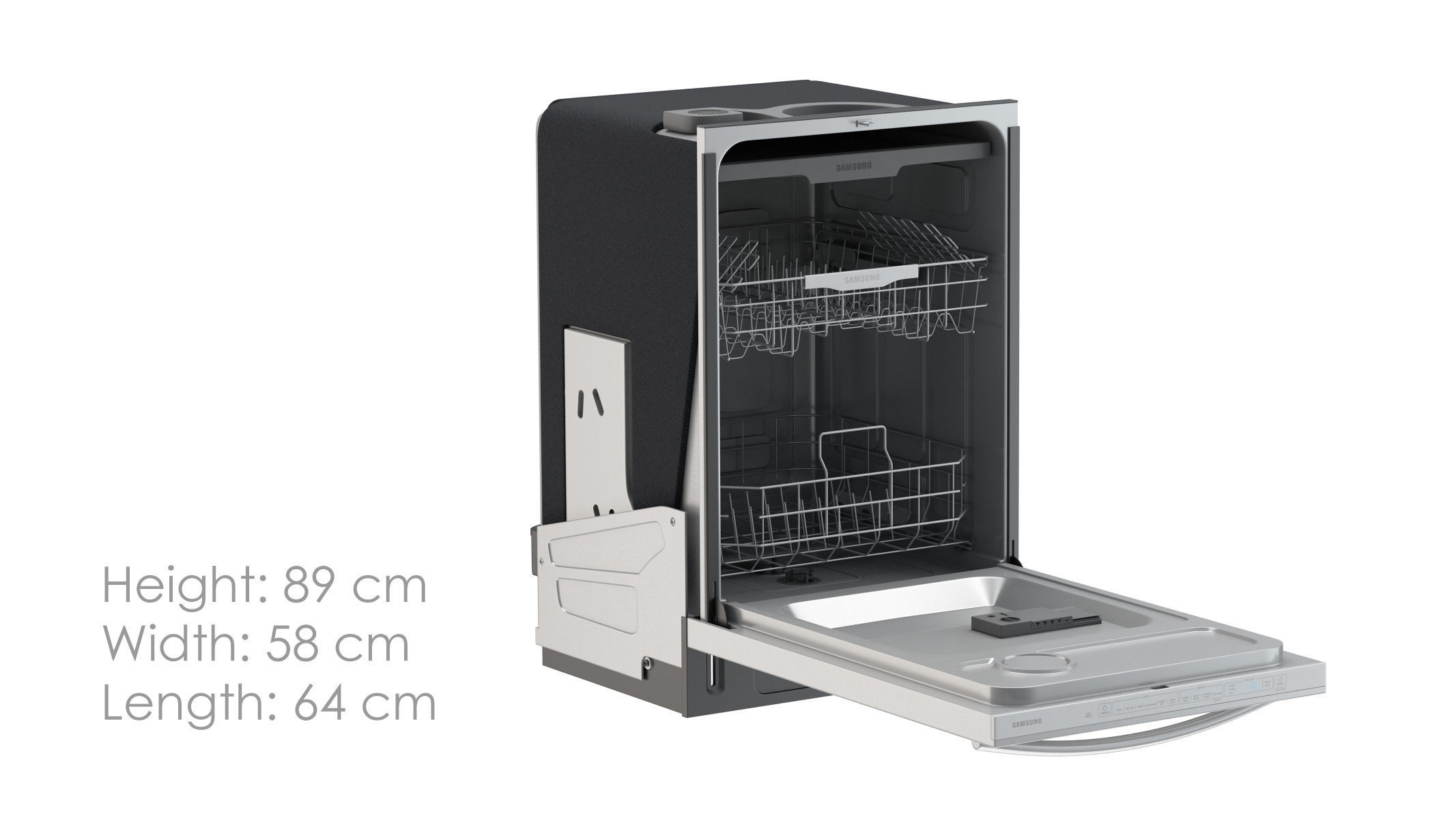 Samsung Top Control Dishwasher with StormWash 3D model_2