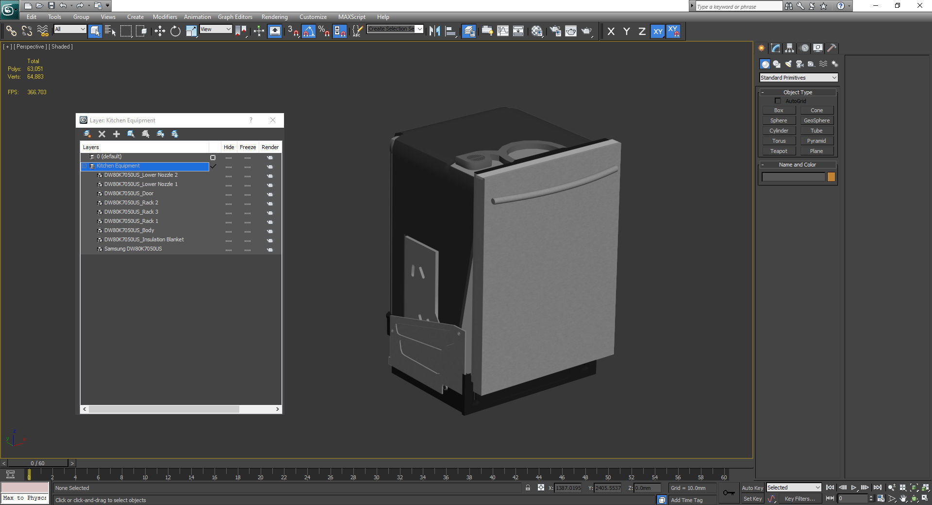 Samsung Top Control Dishwasher with StormWash 3D model_21