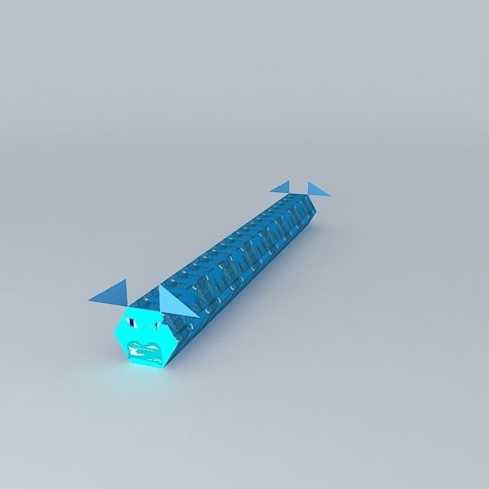 Hexagon Diesel Bart Train Free 3D model_1