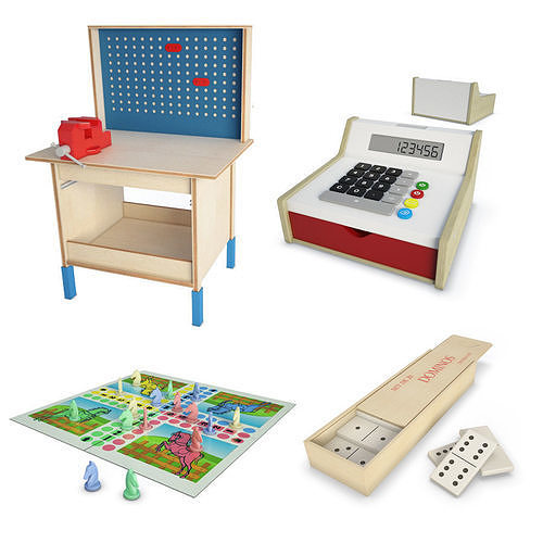 Wooden Toys Children 3D model