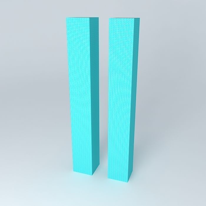 Modesto Twin Towers Free 3D model_1