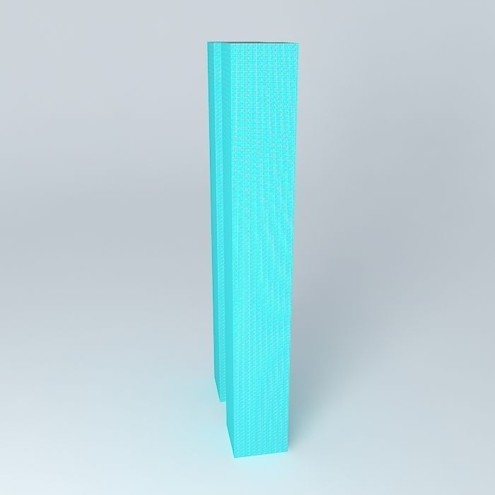 Modesto Twin Towers Free 3D model_2