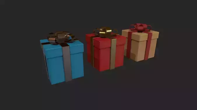 Present - Gift Box - 3 Variations