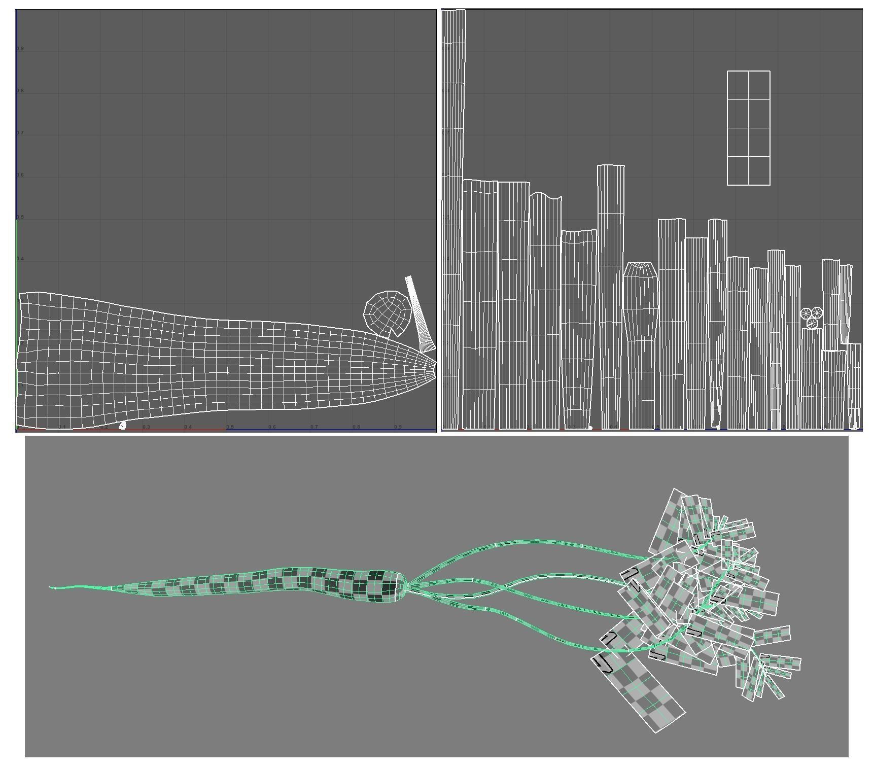Carrot with Leaves Free low-poly 3D model_6