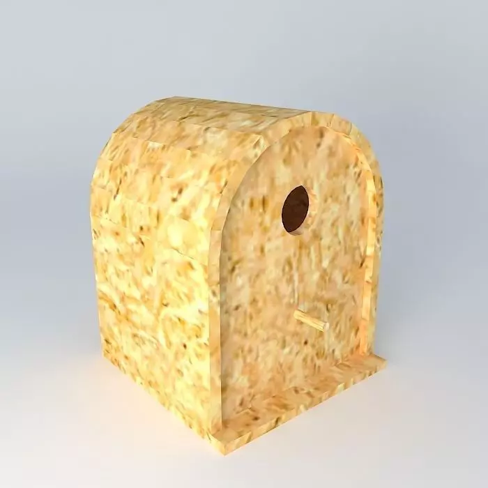 Birdhouse bird house made of wood Free 3D model