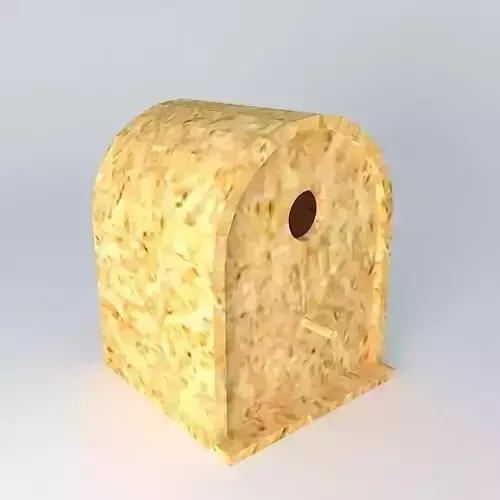 Birdhouse bird house made of wood Free 3D model