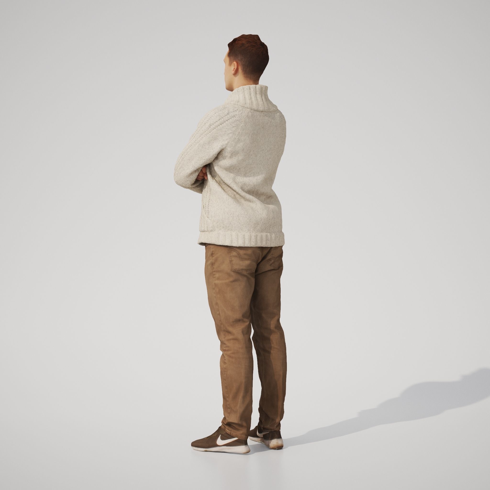 Tom 01 Man posed standing in casual outfit 3D model_5