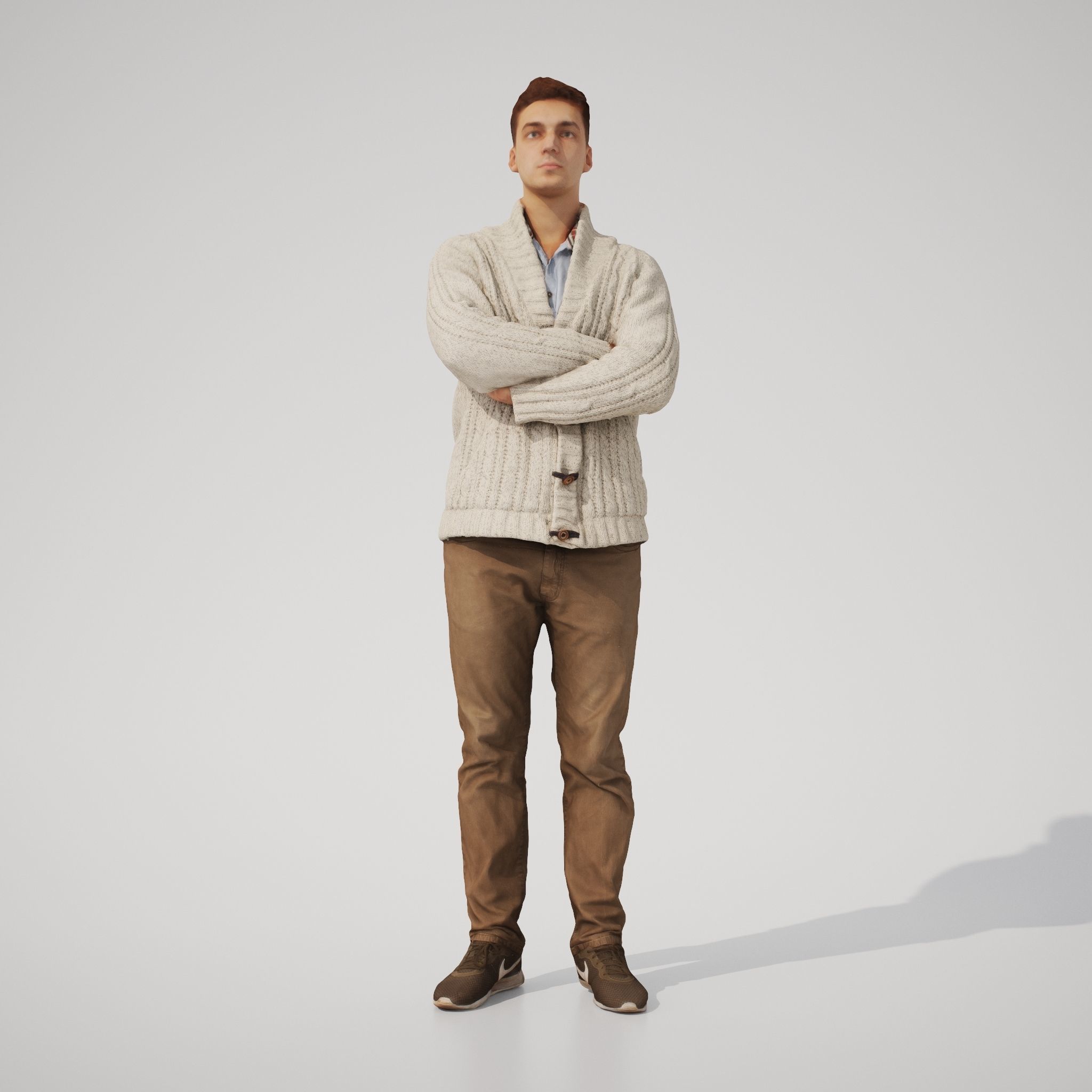 Tom 01 Man posed standing in casual outfit 3D model_1