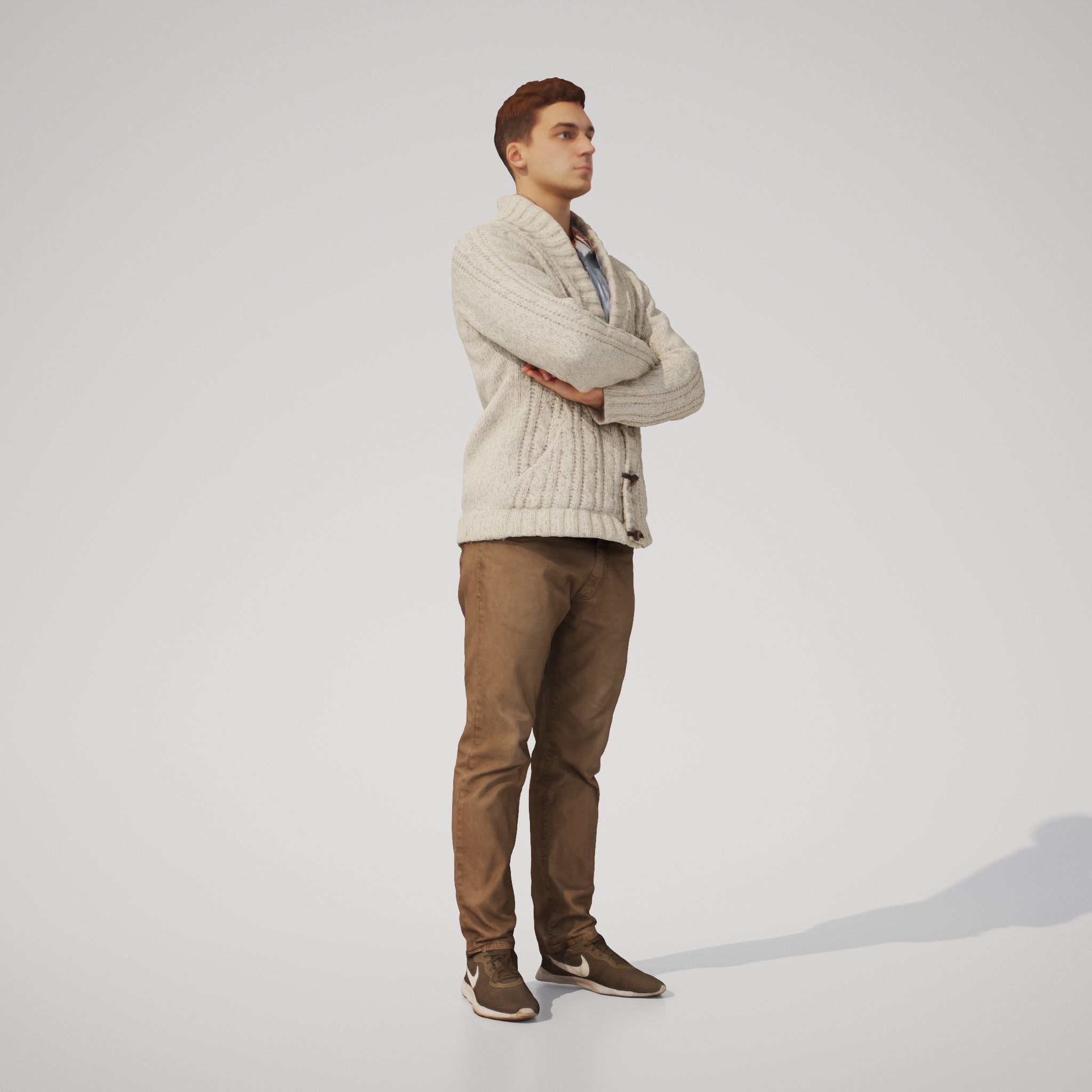 Tom 01 Man posed standing in casual outfit 3D model_2