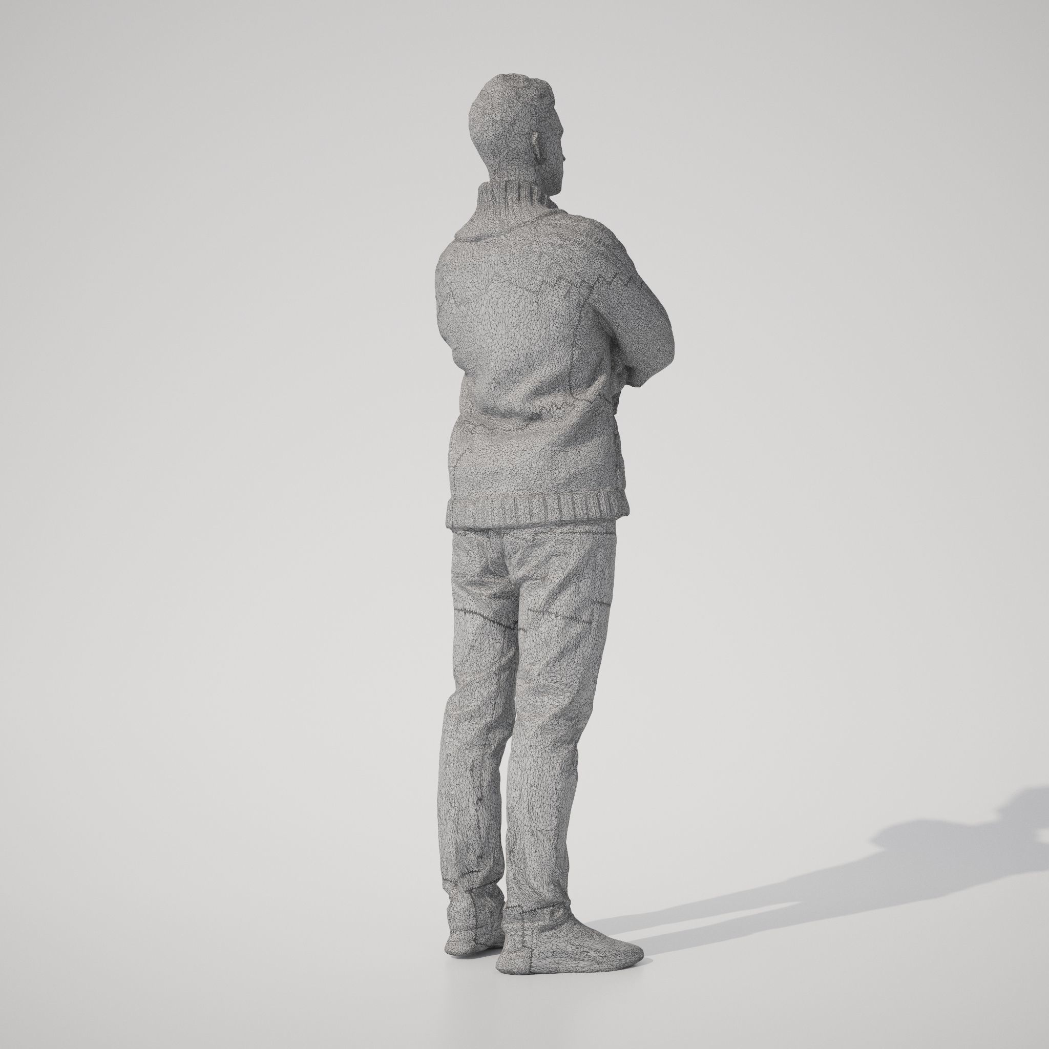 Tom 01 Man posed standing in casual outfit 3D model_7