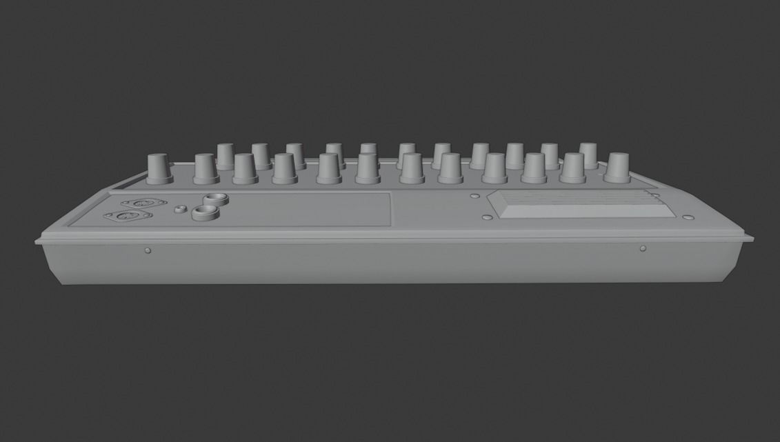 EDP WASP Vintage Synthesizer 3D model_9