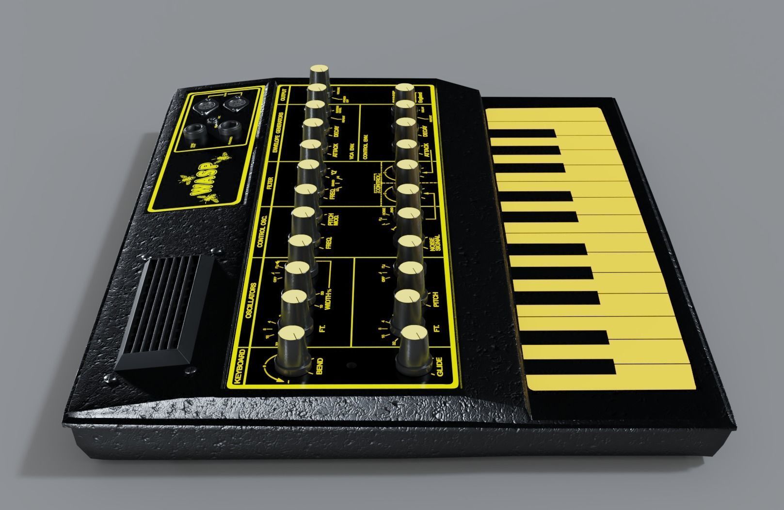 EDP WASP Vintage Synthesizer 3D model_1