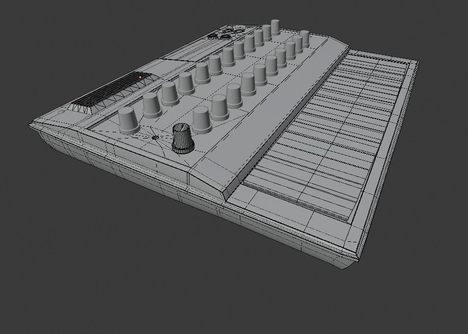 EDP WASP Vintage Synthesizer 3D model_13