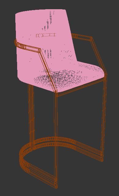 Bar Stool 3D model_10