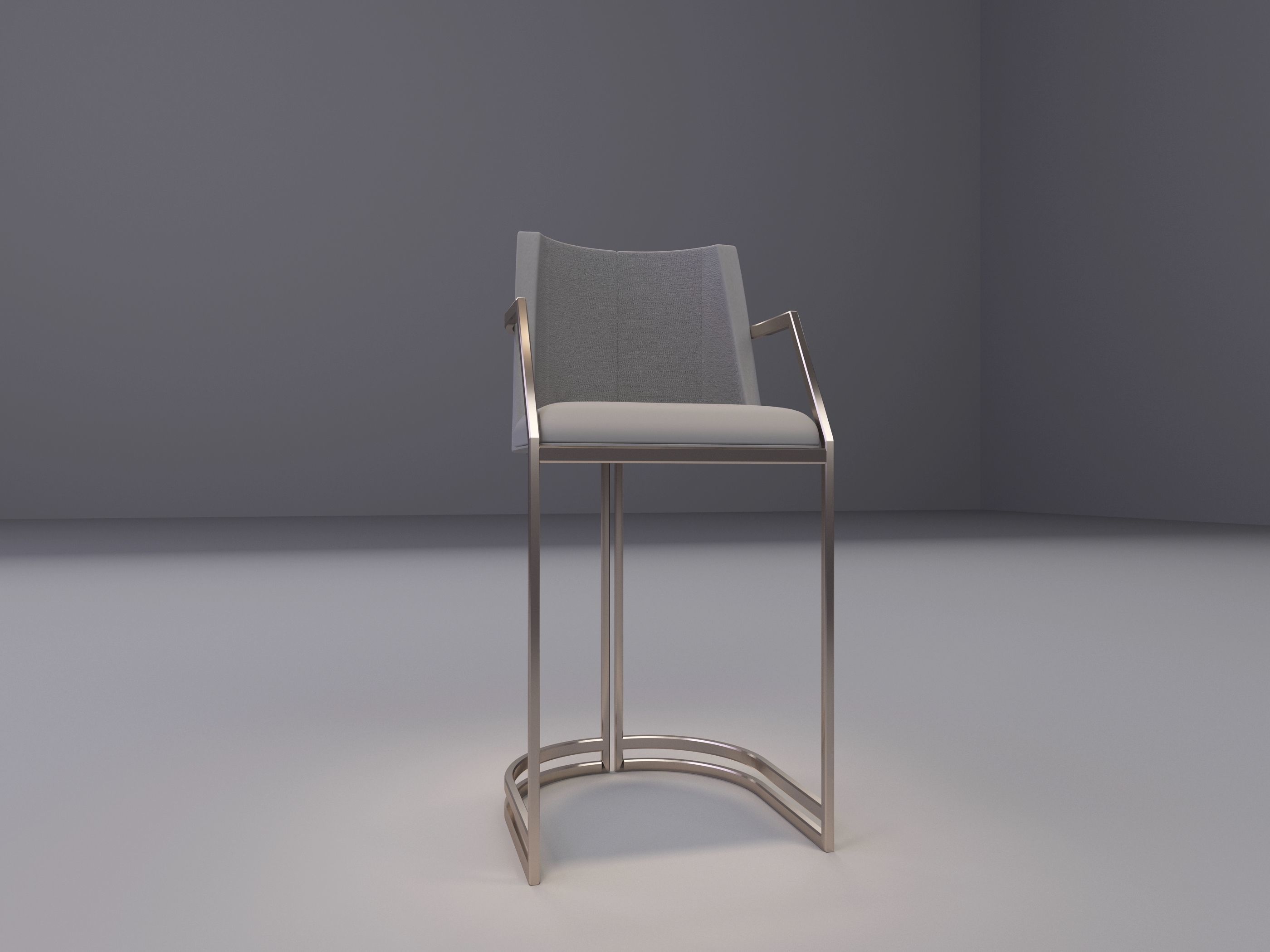 Bar Stool 3D model_2