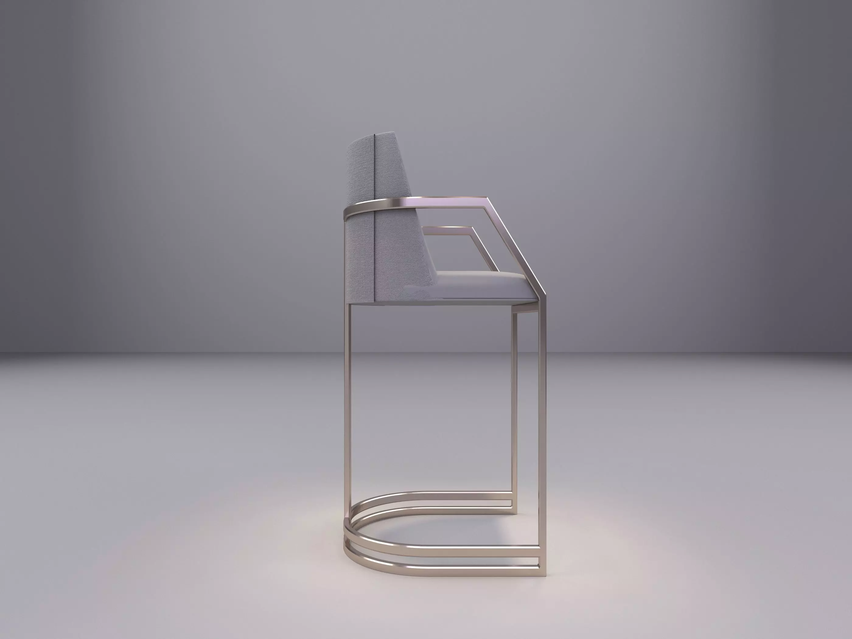 Bar Stool 3D model_0
