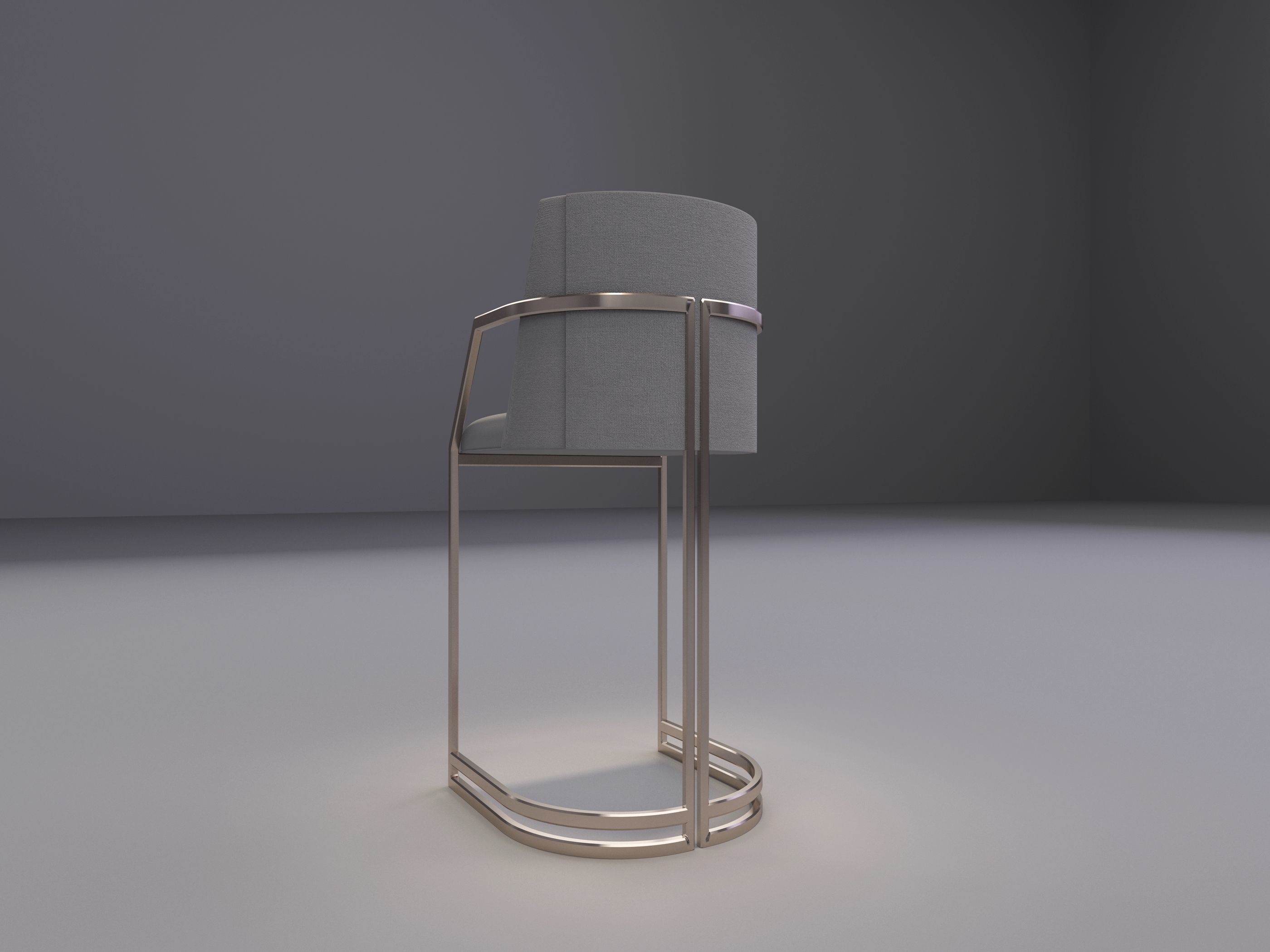 Bar Stool 3D model_8