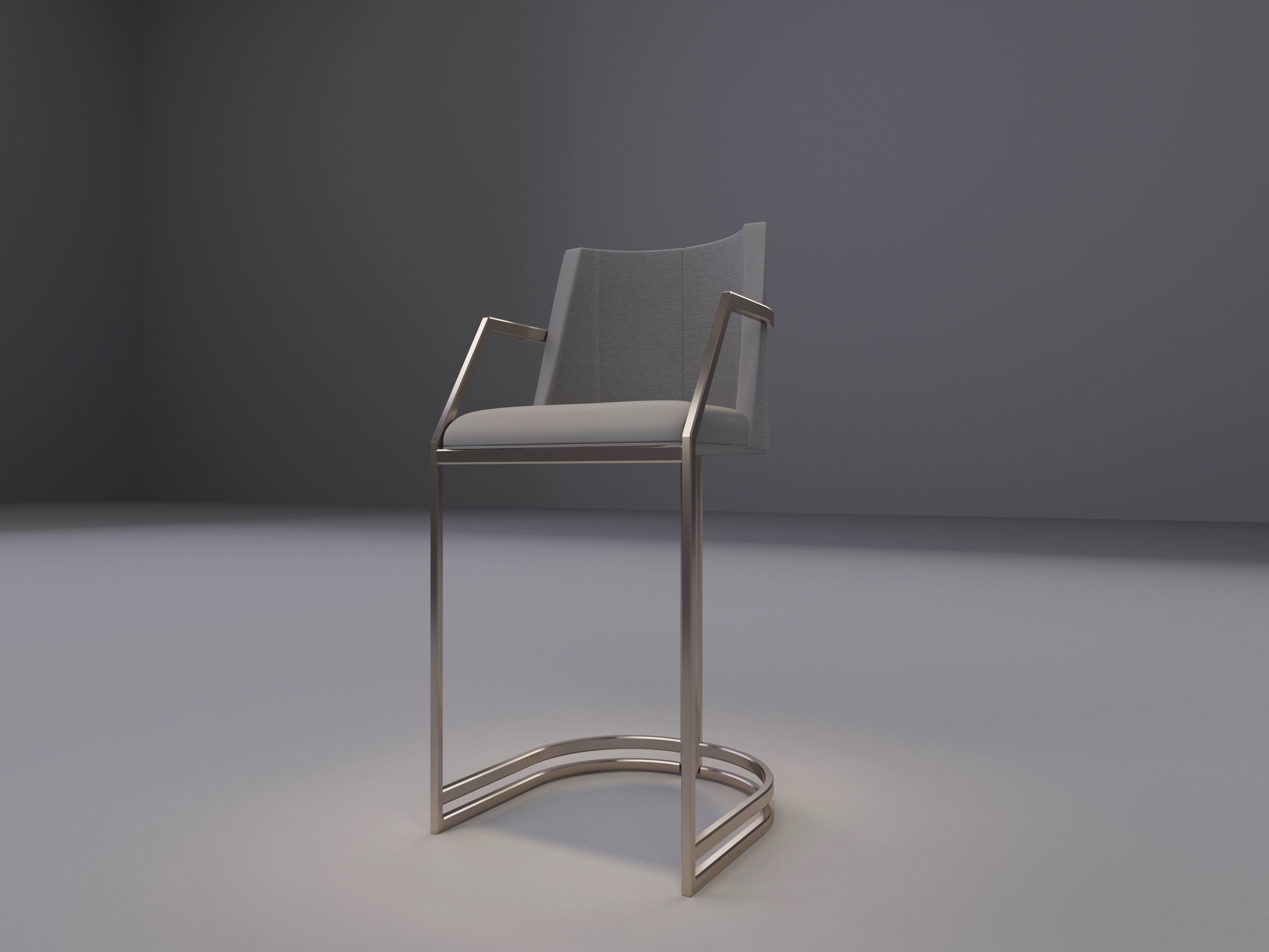 Bar Stool 3D model_4