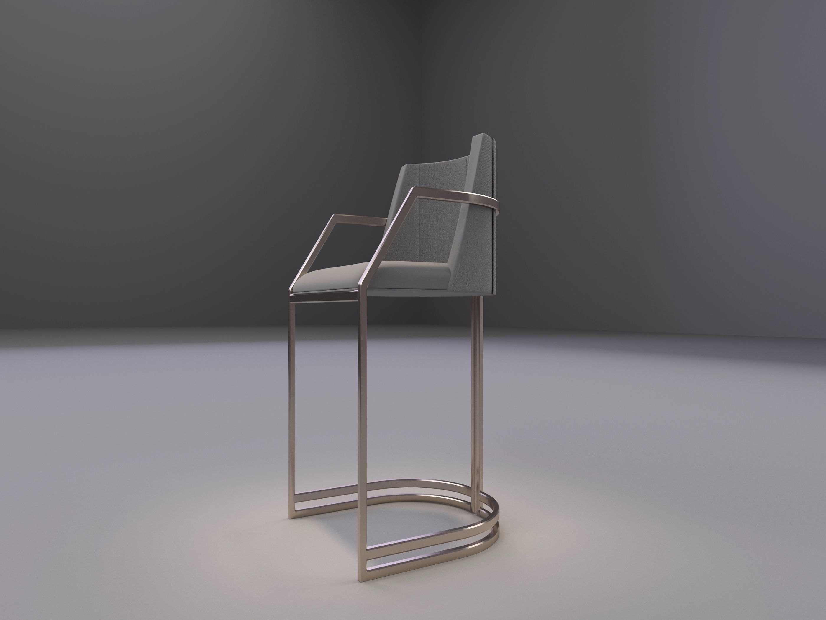 Bar Stool 3D model_5
