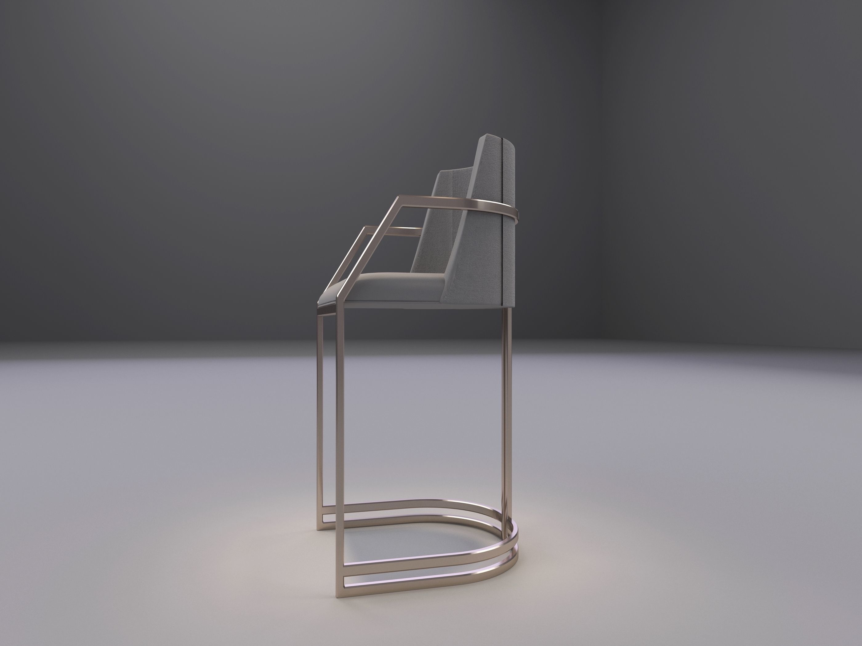 Bar Stool 3D model_6