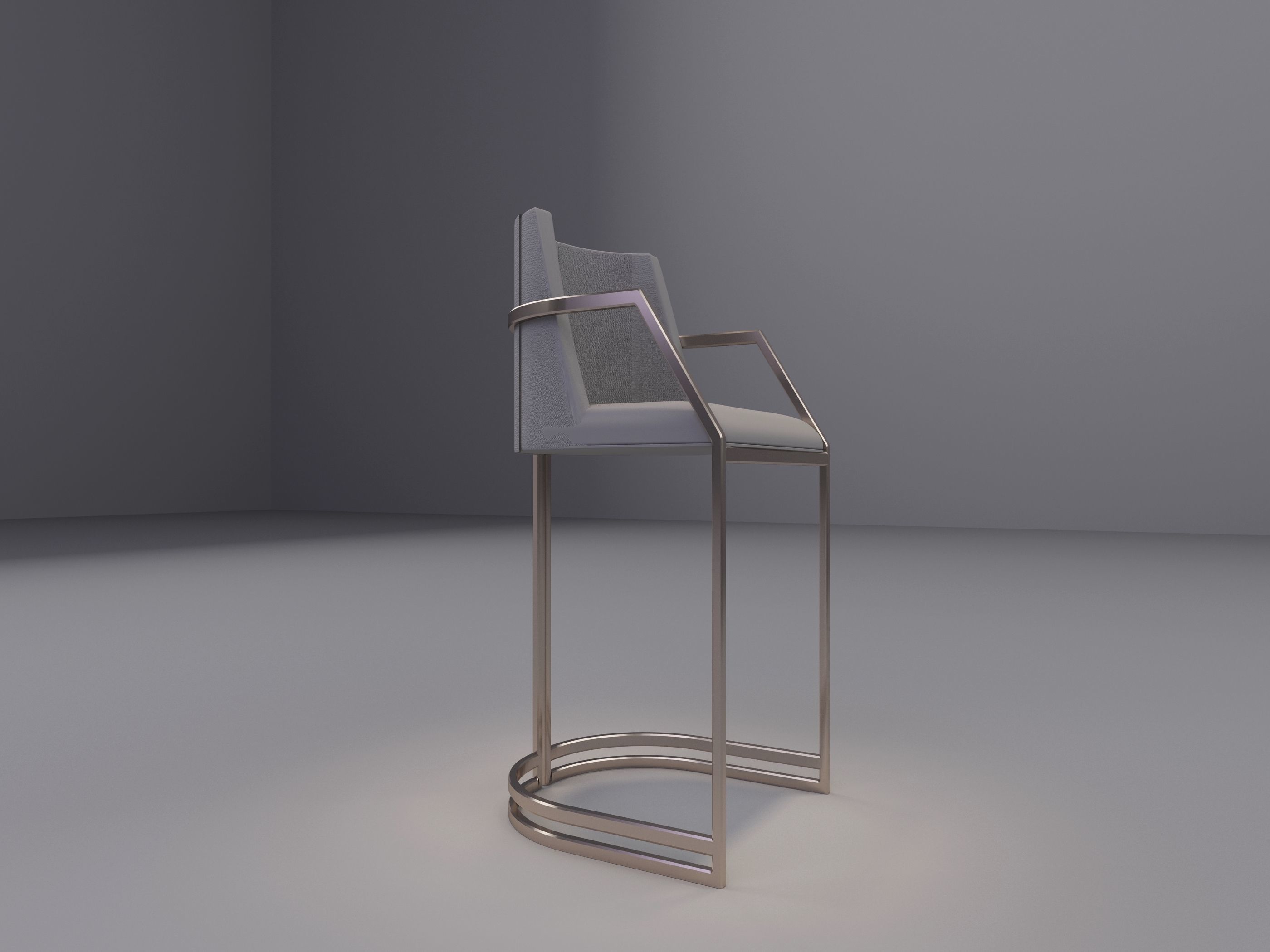Bar Stool 3D model_1
