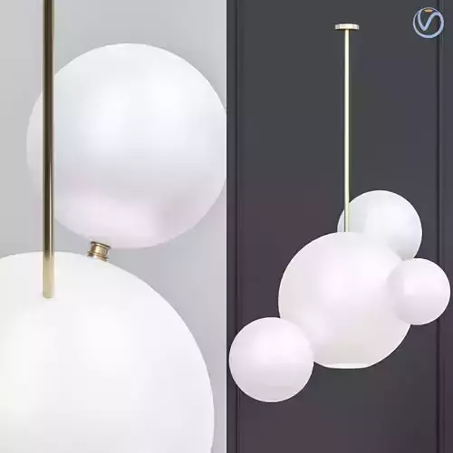 GIOPATO COOMBES BOLLE BLS LAMP white glass 4 3D model